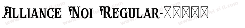 Alliance No1 Regular字体转换